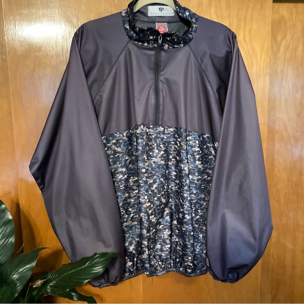 Vintage WindStopper golf windbreaker black mens quarter zip size XL READ